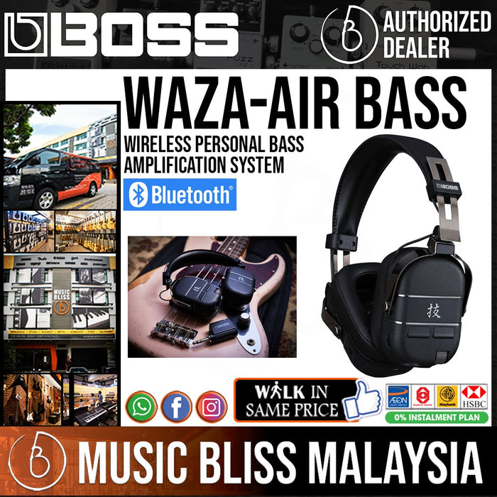 Boss Waza-Air Bass Guitar Wireless Headphone Amp - Music Bliss Malaysia