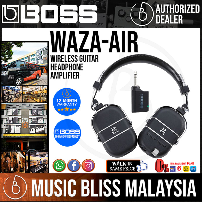 Boss Waza-Air Wireless Guitar Headphone Amplifier (Waza Air) - Music Bliss Malaysia