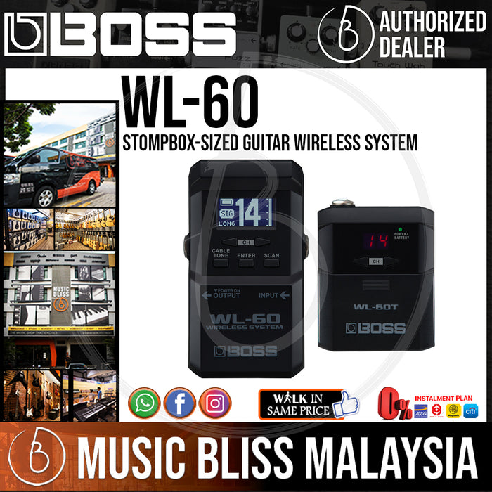 Boss WL-60 Guitar Wireless System (WL60 WL 60) - Music Bliss Malaysia