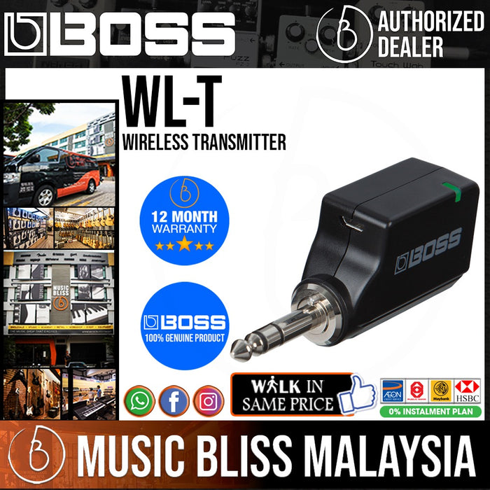 Boss WL-T Wireless Transmitter for Guitar - Music Bliss Malaysia