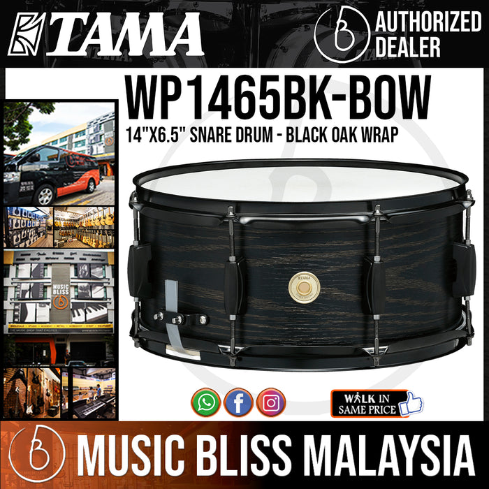 Tama Woodworks 14"x6.5" Snare Drum - Black Oak Wrap - Music Bliss Malaysia