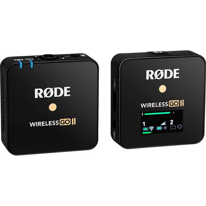Rode Wireless GO II Single Compact Digital Wireless Microphone System/Recorder (2.4 GHz, Black) - Music Bliss Malaysia
