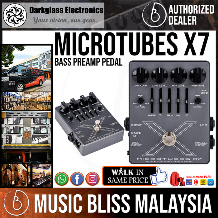 Darkglass Microtubes X7 Bass Preamp Pedal - Music Bliss Malaysia