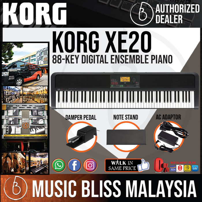 Korg XE20 - Digital Ensemble Piano with 0% Instalment - Music Bliss Malaysia