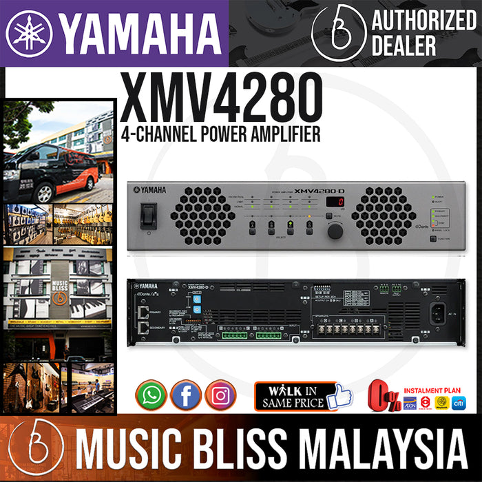 YAMAHA XMV4280 4 Channel Power Amplifier (XMV-4280) - Music Bliss Malaysia