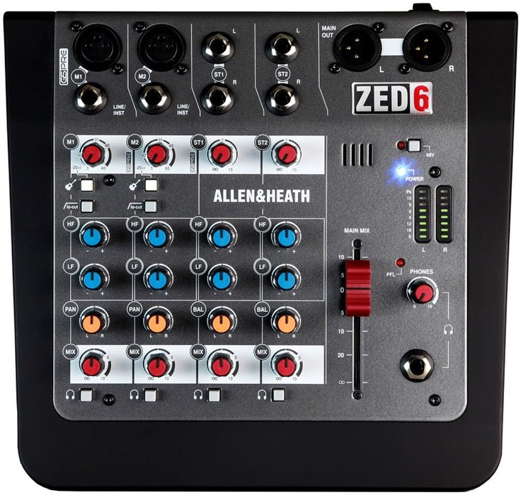 Allen & Heath ZED-6 Mixer (ZED-6) - Music Bliss Malaysia
