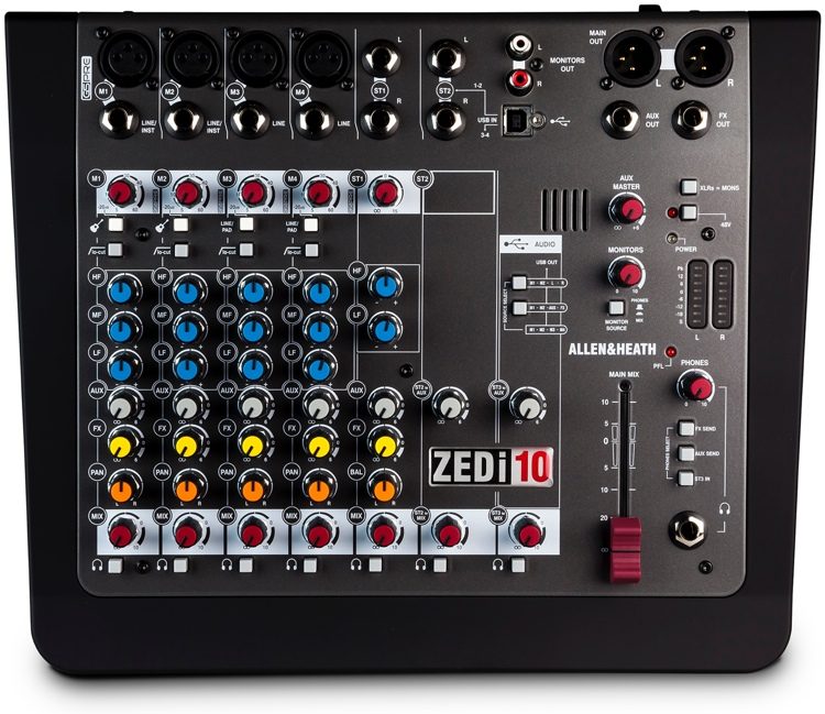 Allen & Heath ZEDi-10 Mixer and USB Audio Interface (ZEDi10) - Music Bliss Malaysia