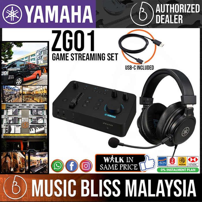 Yamaha ZG01 Game Streaming Pack (ZG-01) - Music Bliss Malaysia