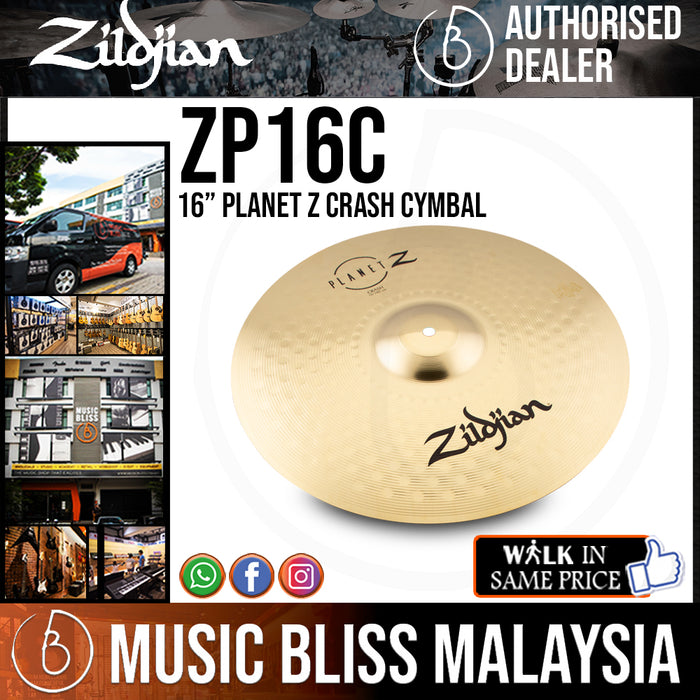 Zildjian 16" Planet Z Crash Cymbal - Music Bliss Malaysia