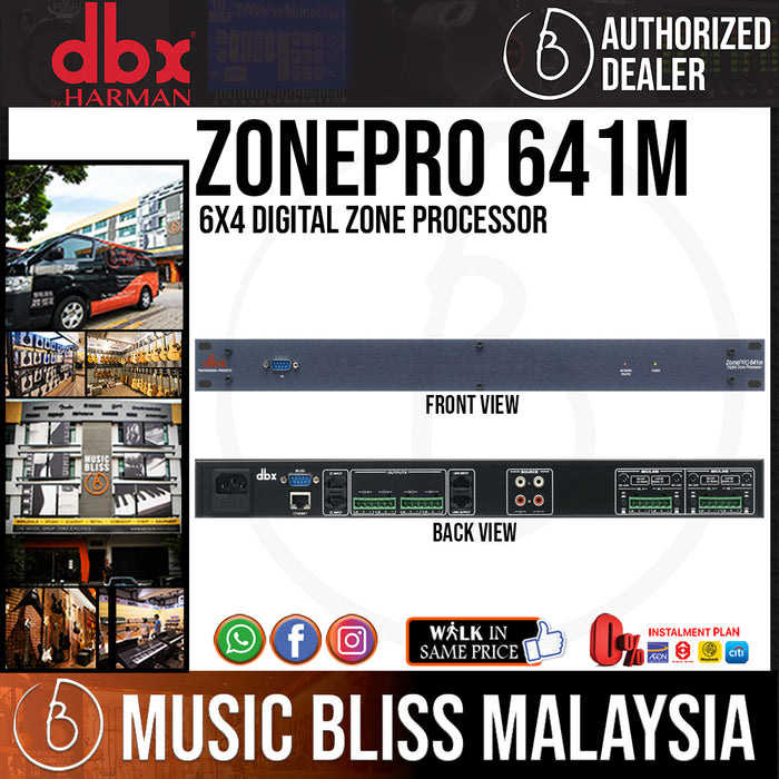 dbx ZonePRO 641m 6x4 Digital Zone Processor *Everyday Low Prices Promotion* - Music Bliss Malaysia