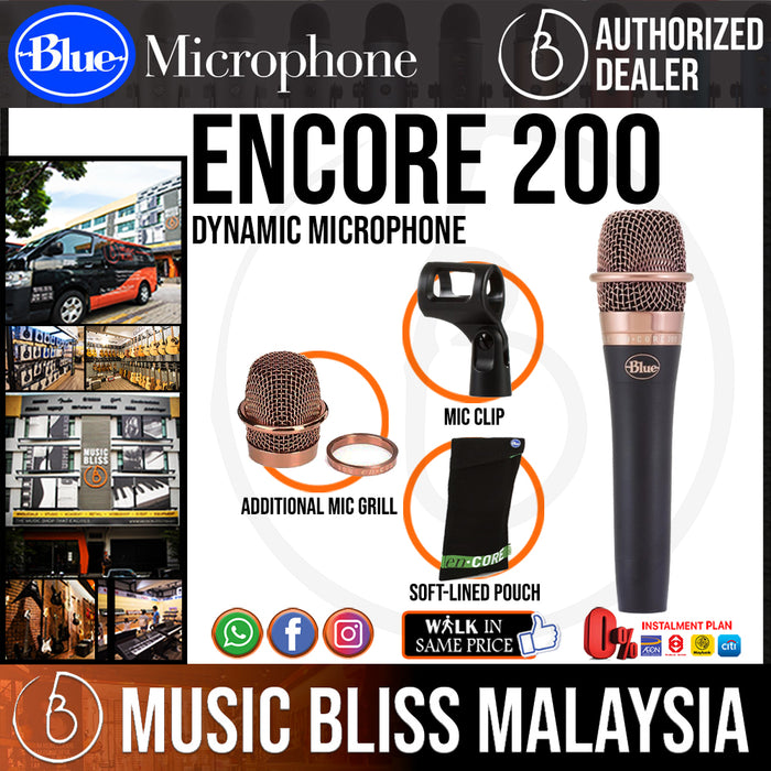 Blue enCORE 200 Dynamic Microphone - Music Bliss Malaysia