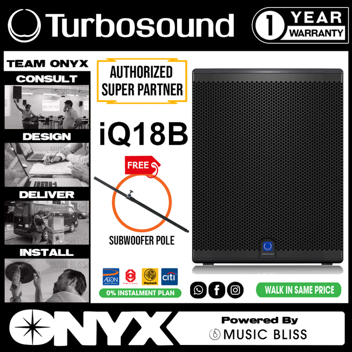 Turbosound iq18b 3000 watt 18 sales powered subwoofer