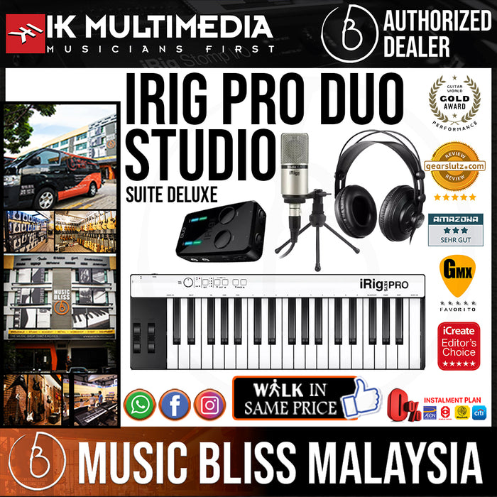 IK Multimedia iRig Pro Duo Studio Suite Deluxe - Music Bliss Malaysia