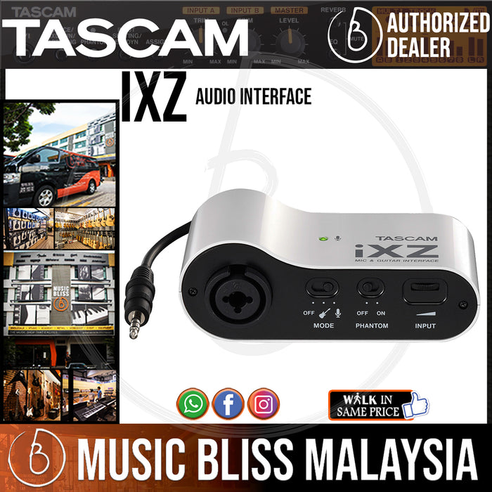 TASCAM iXZ Audio Interface - Music Bliss Malaysia
