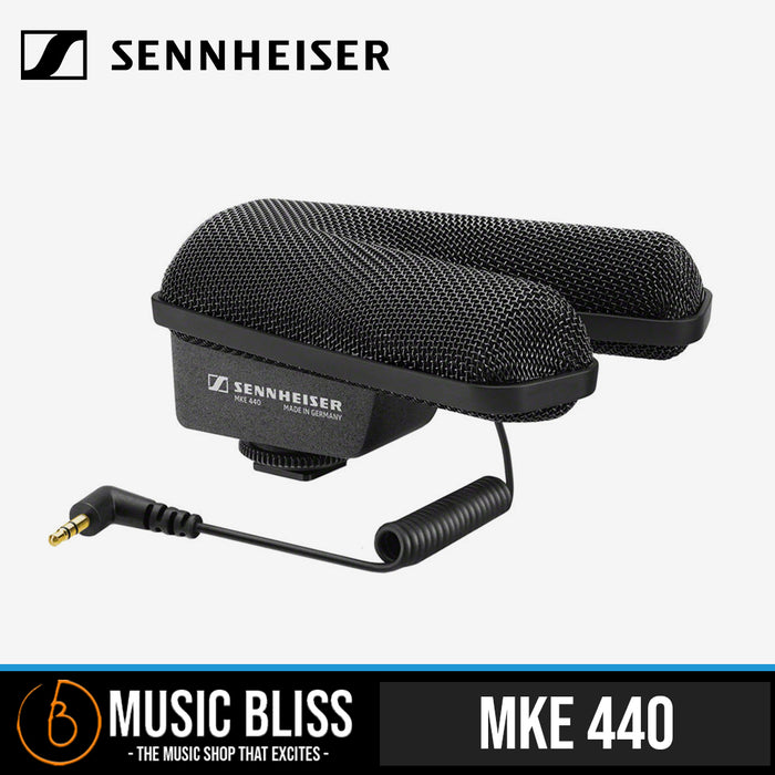 Sennheiser MKE 440 Compact Stereo Shotgun Microphone - Music Bliss Malaysia