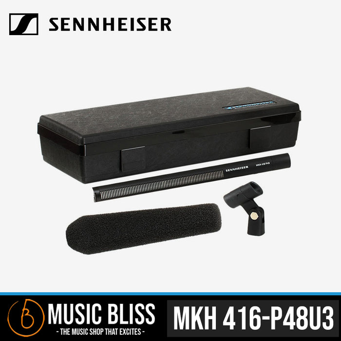 Sennheiser MKH 416-P48U3 Moisture-Resistant Shotgun Microphone - Music Bliss Malaysia