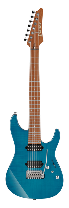 Ibanez Martin Miller Signature MM7 Electric Guitar - Transparent Aqua Blue - Music Bliss Malaysia