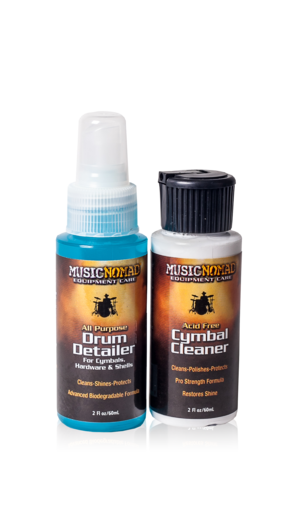 Music Nomad MN117 Cymbal Cleaner and Drum Detailer Combo Pack (2 oz.) (MN-117) - Music Bliss Malaysia