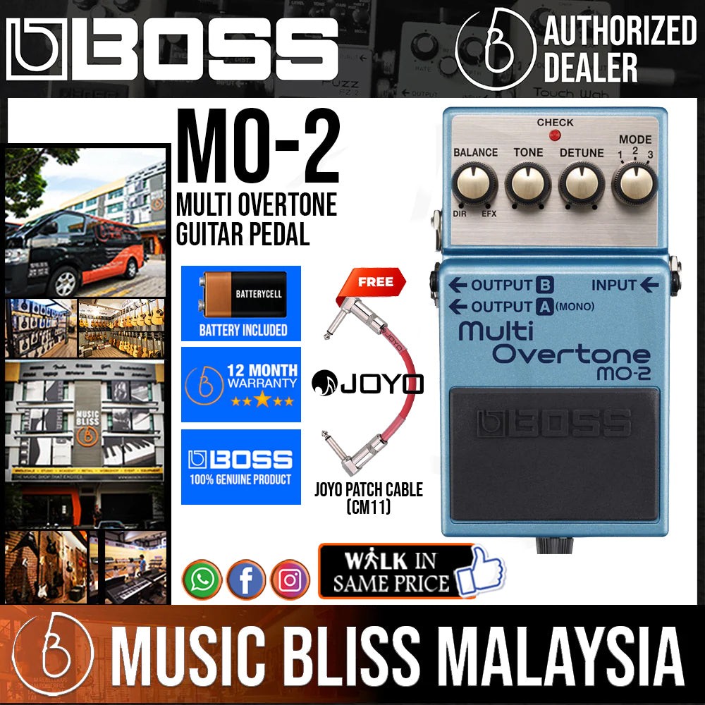 Boss　MO-2　Bliss　Multi　Overtone　Guitar　Pedal　Music　Malaysia