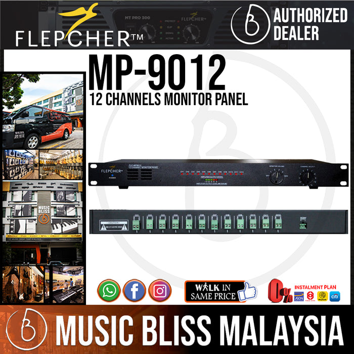 Flepcher MP-9012 12 Channels Monitor Panel (MP9012 / MP 9012) - Music Bliss Malaysia