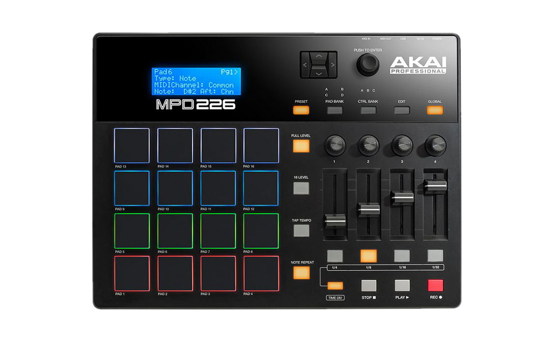 Akai Professional MPD226 16-Pad MIDI Controller - Music Bliss Malaysia