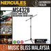 Hercules MS432B Quick Turn Tripod Microphone Boom Stand - Music Bliss Malaysia