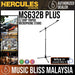 Hercules MS632B PLUS Tripod Microphone Boom Stand - Music Bliss Malaysia