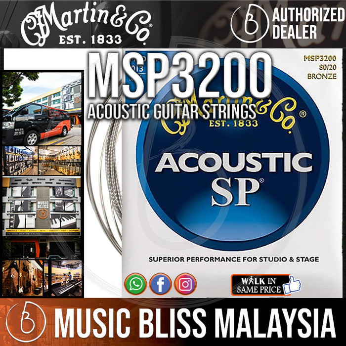 Martin MSP3200 Martin Bronze Medium 80/20 013-056 - Music Bliss Malaysia