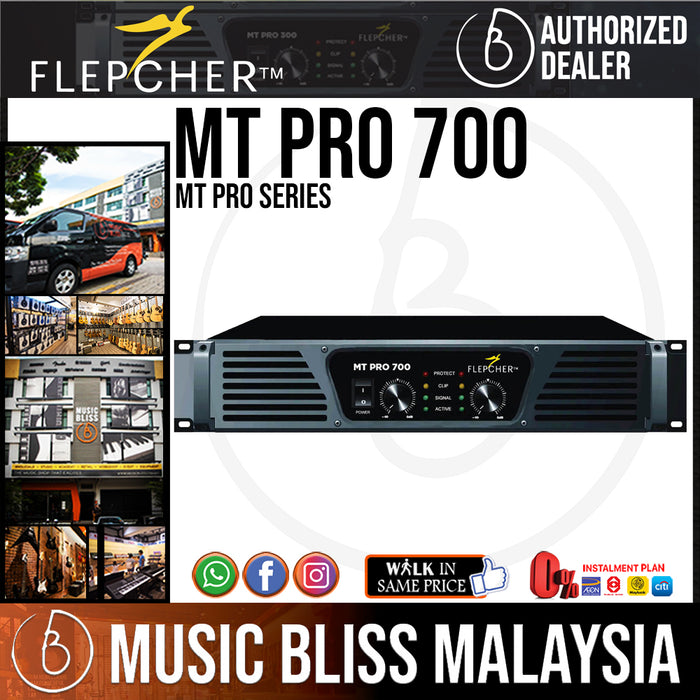 Flepcher MT-PRO 700 Power Amplifier (MTPRO700 / MT PRO 700) - Music Bliss Malaysia