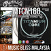 Martin MTCN160 Titanium Core Acoustic Guitar Strings, Light Tension 012-055 - Music Bliss Malaysia