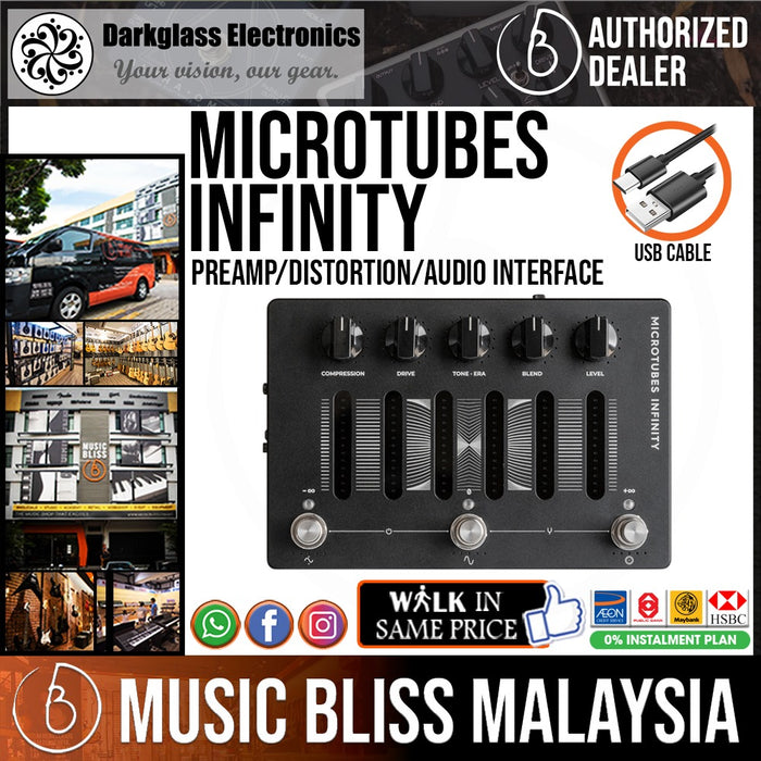 Darkglass Microtubes Infinity Preamp/Distortion/Audio Interface - Music Bliss Malaysia