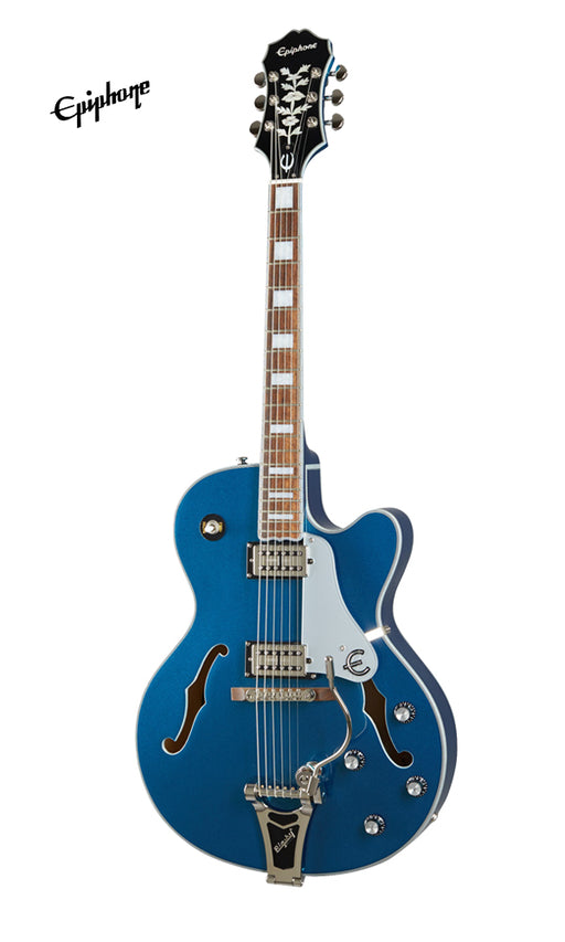Epiphone Emperor Swingster Hollowbody Electric Guitar - Delta Blue Metallic - Music Bliss Malaysia