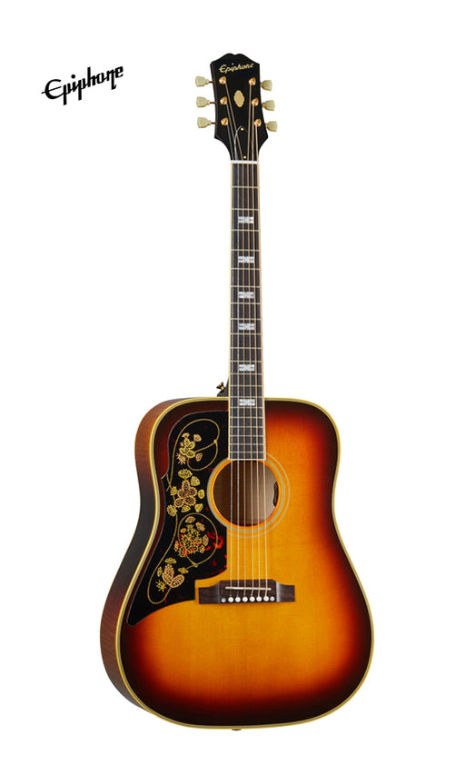Epiphone USA Frontier Left-Handed Acoustic-Electric Guitar, Case Included - Frontier Burst - Music Bliss Malaysia