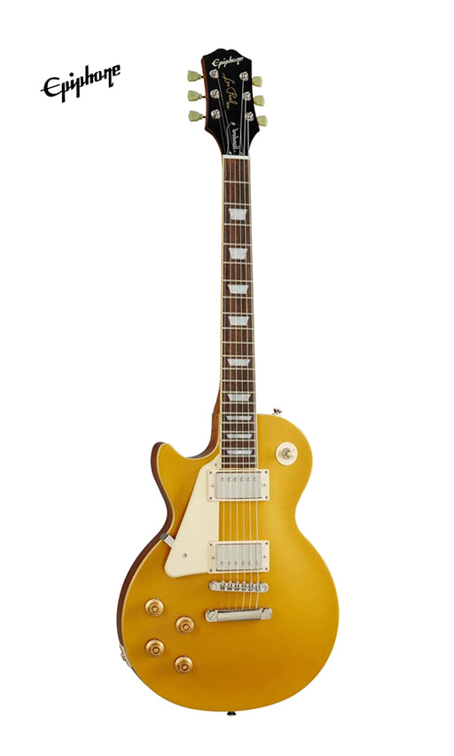 Epiphone Les Paul Standard 50s Left-Handed Electric Guitar - Metallic Gold - Music Bliss Malaysia
