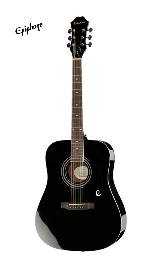 Epiphone DR-100 Dreadnought Acoustic Guitar - Ebony (DR100) - Music Bliss Malaysia