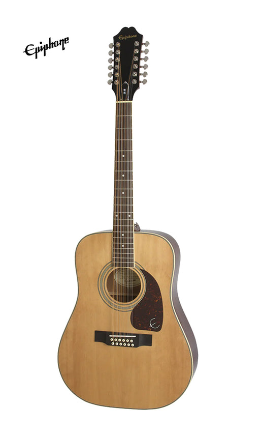 Epiphone Songmaker DR-212 12-String Acoustic Guitar - Natural (DR212) - Music Bliss Malaysia