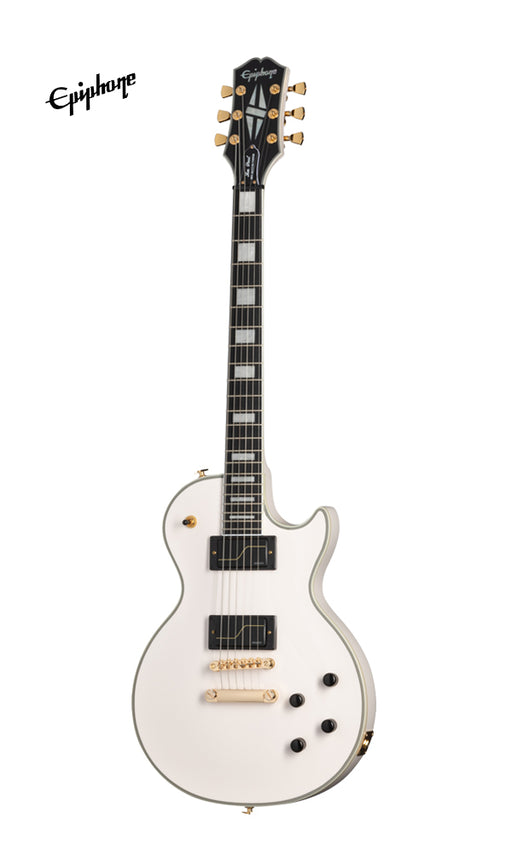 Epiphone Matt Heafy Les Paul Custom Origins Electric Guitar, Case Included - Bone White - Music Bliss Malaysia