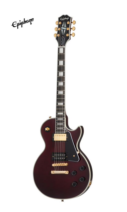 Epiphone Jerry Cantrell "Wino" Les Paul Custom Electric Guitar, Case Included - Wine Red - Music Bliss Malaysia
