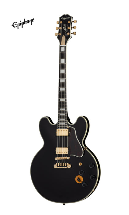 Epiphone B.B. King Lucille Semi-Hollowbody Electric Guitar, Case Included - Ebony - Music Bliss Malaysia
