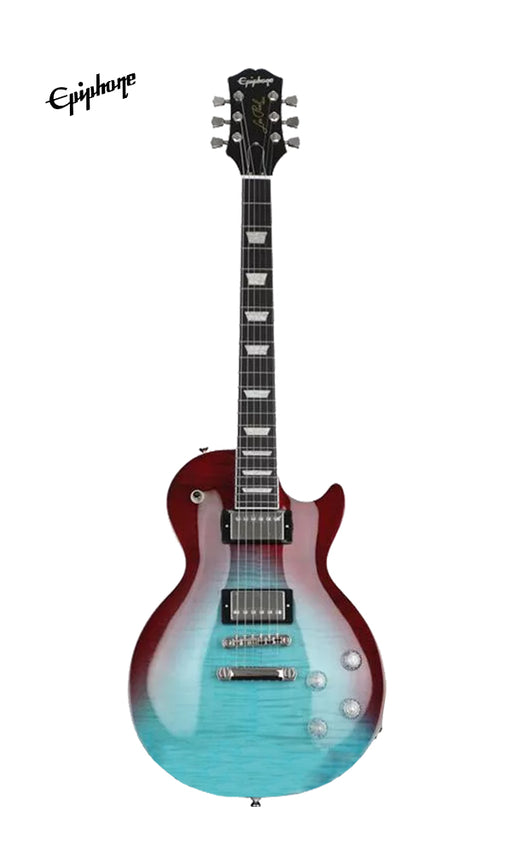 Epiphone Les Paul Modern Figured Electric Guitar - Blueberry Fade - Music Bliss Malaysia