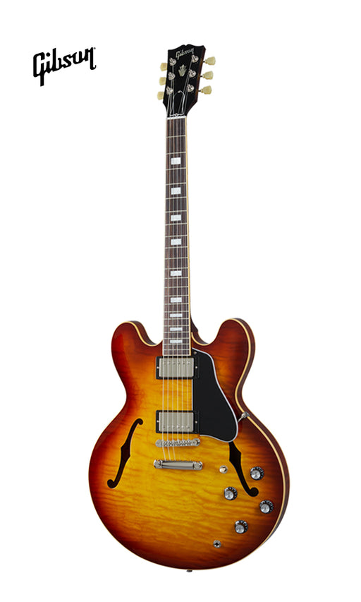 GIBSON ES-335 FIGURED SEMI-HOLLOWBODY ELECTRIC GUITAR - ICED TEA - Music Bliss Malaysia