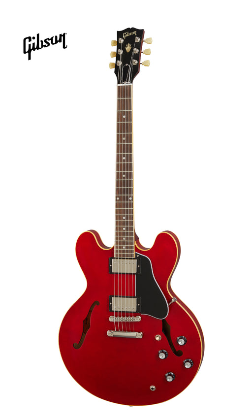 GIBSON ES-335 SATIN SEMI-HOLLOWBODY ELECTRIC GUITAR - SATIN CHERRY - Music Bliss Malaysia