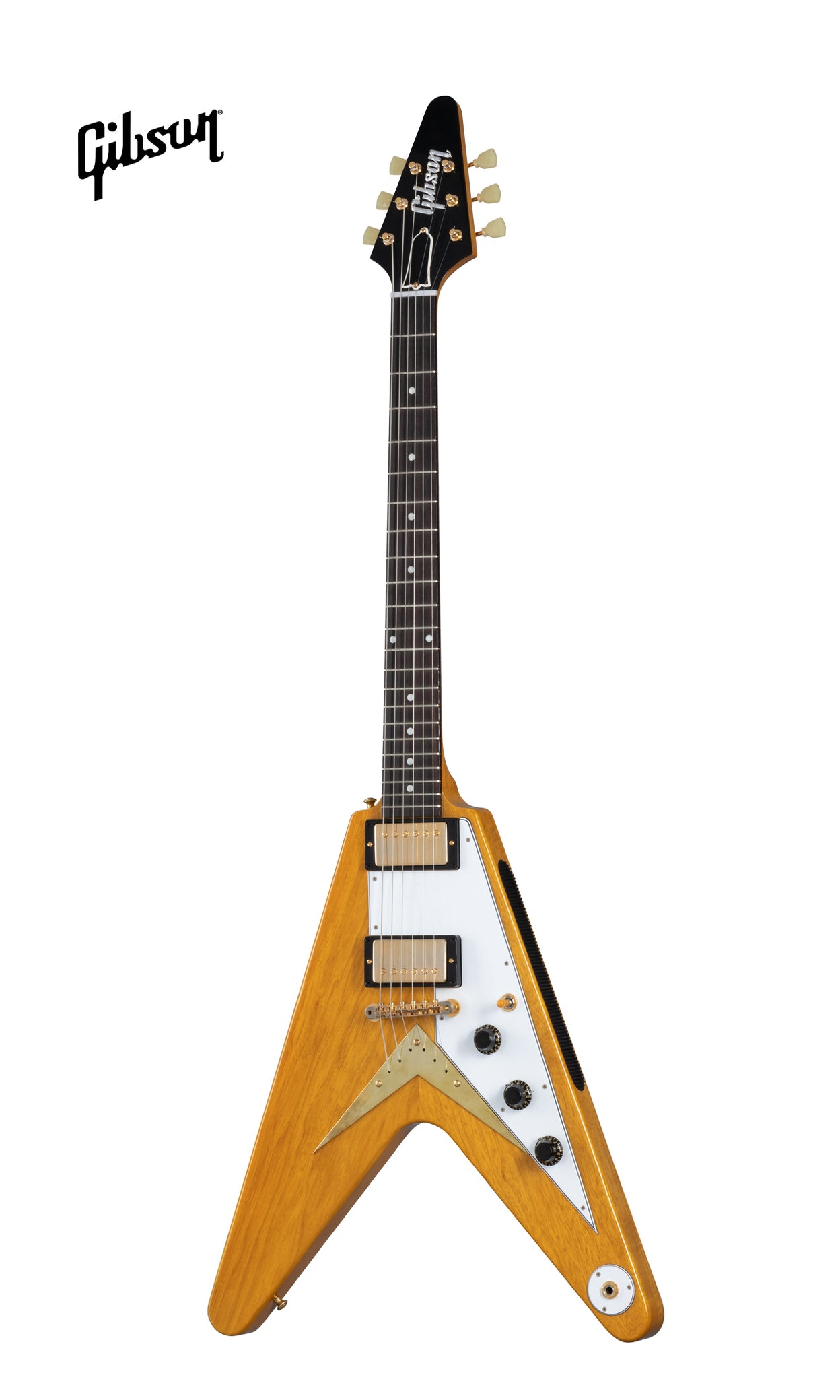 GIBSON 1958 KORINA FLYING V ELECTRIC GUITAR WITH WHITE PICKGUARD