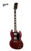 GIBSON 1961 LES PAUL SG STANDARD REISSUE STOPBAR VOS ELECTRIC GUITAR - CHERRY RED - Music Bliss Malaysia