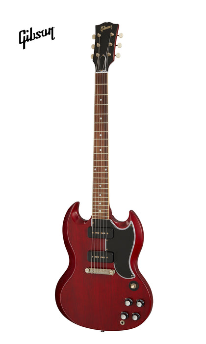 GIBSON 1963 SG SPECIAL REISSUE LIGHTNING BAR VOS ELECTRIC GUITAR - CHERRY RED - Music Bliss Malaysia