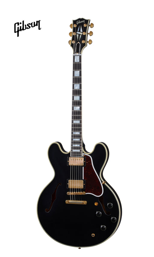 GIBSON 1959 ES-355 REISSUE STOP BAR ULTRA LIGHT AGED SEMI-HOLLOWBODY ELECTRIC GUITAR - EBONY - Music Bliss Malaysia