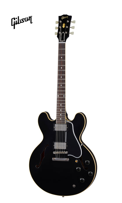 GIBSON 1959 ES-335 REISSUE ULTRA LIGHT AGED SEMI-HOLLOWBODY ELECTRIC GUITAR - EBONY - Music Bliss Malaysia