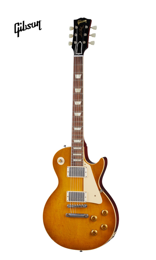 GIBSON 1958 LES PAUL STANDARD REISSUE LIGHT AGED ELECTRIC GUITAR - LEMON BURST - Music Bliss Malaysia