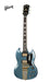 GIBSON 1964 SG STANDARD REISSUE WITH MAESTRO VIBROLA LIGHT AGED ELECTRIC GUITAR - ANTIQUE PELHAM BLUE - Music Bliss Malaysia