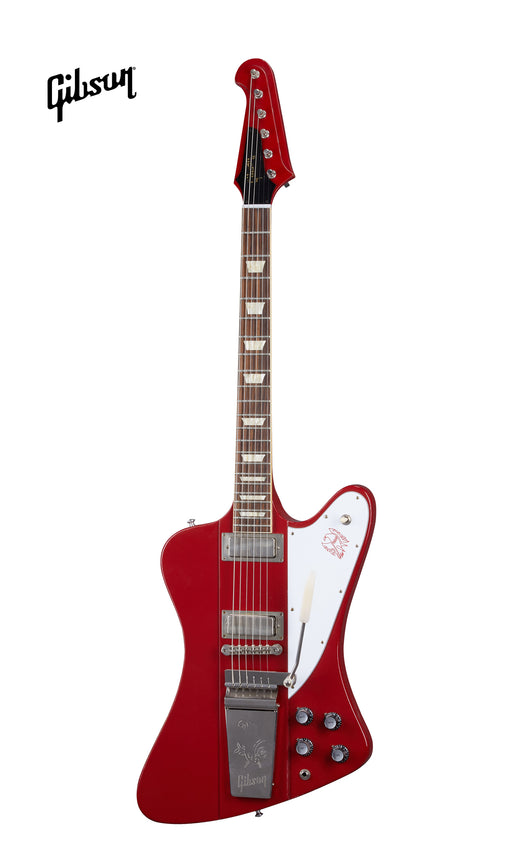 GIBSON 1963 FIREBIRD V WITH MAESTRO VIBROLA LIGHT AGED ELECTRIC GUITAR - CARDINAL RED - Music Bliss Malaysia